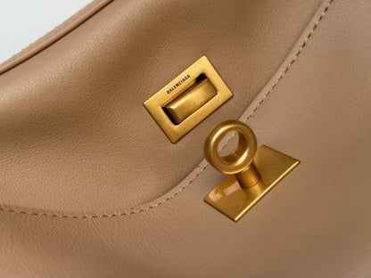 Elegant Leather Top Handle Bag