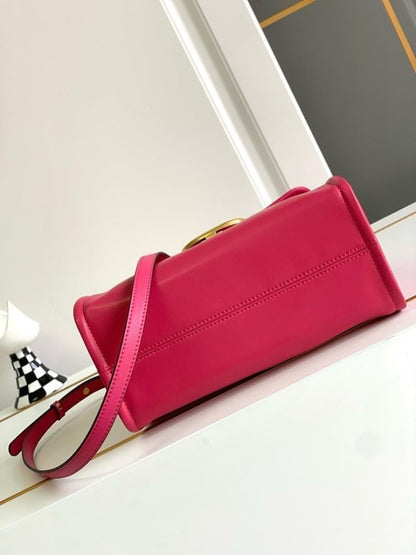 Luxury Refined Leather Shoulder Bag