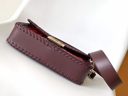 Woven Leather Shoulder Bag
