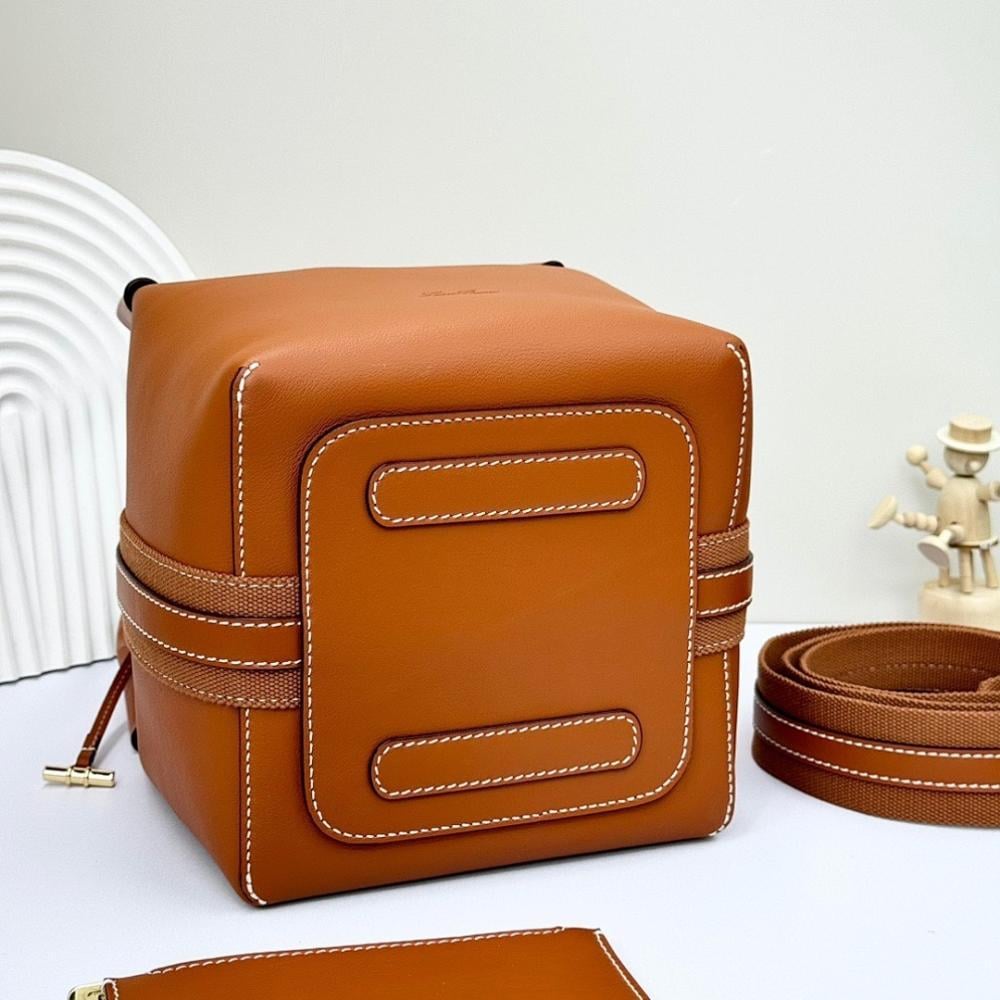 Luxury Stylish Gold Calfskin Shoulder Bag