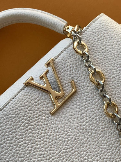 Leather Top Handle Bag