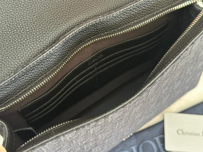 Italian-Inspired Elegant Black Calfskin Top Handle Bag