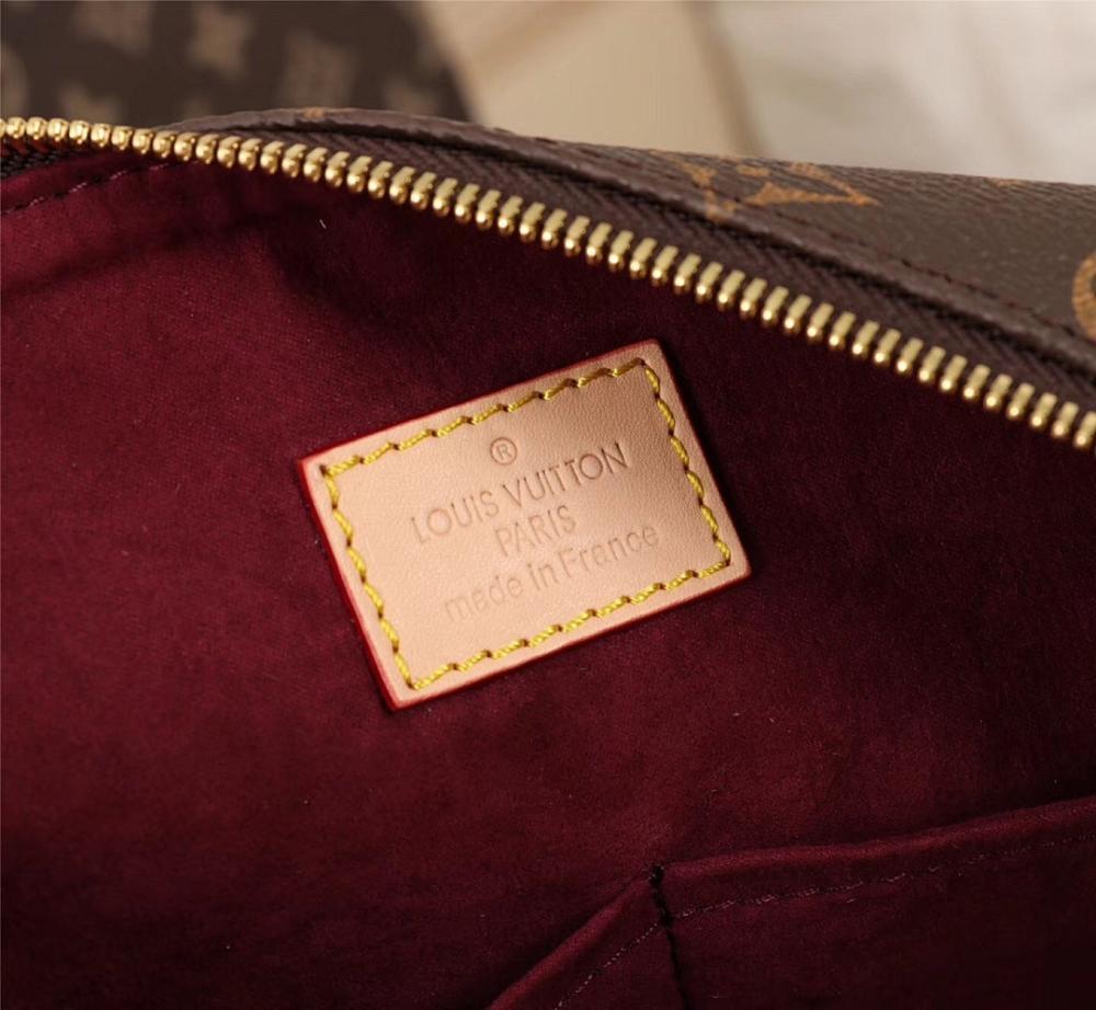 Stylish Refined Monogram Leather Hobo Bag