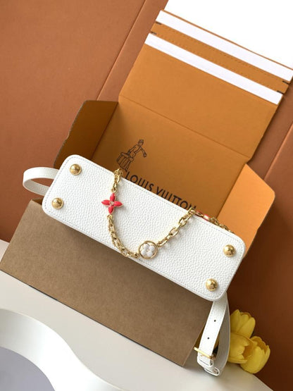 Gold Top Handle Bag