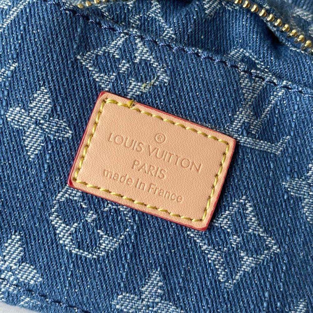 The Pouch Monogram Leather Top Handle Bag