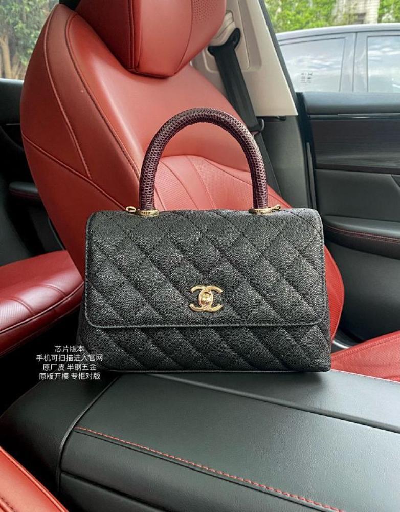 Leather Top Handle Bag