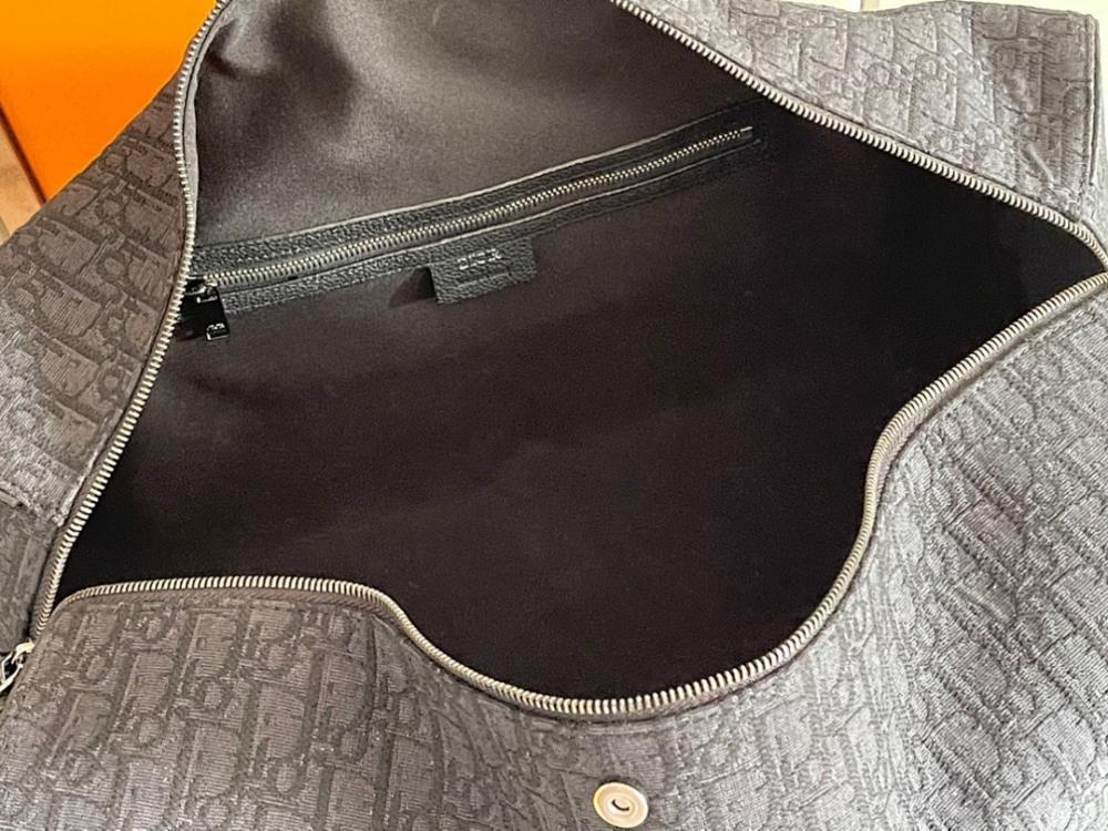 Italian-Inspired Luxury Black Printed Calfskin Shoulder Bag