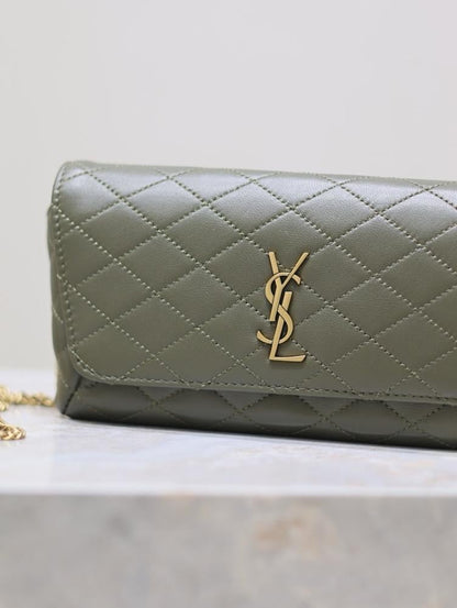 Modern Embroidered Lambskin Crossbody Bag