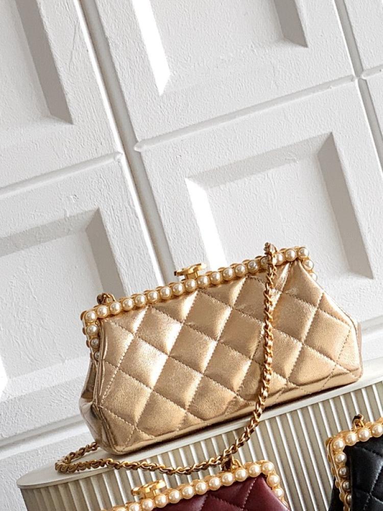 Embroidered Lambskin Wallet