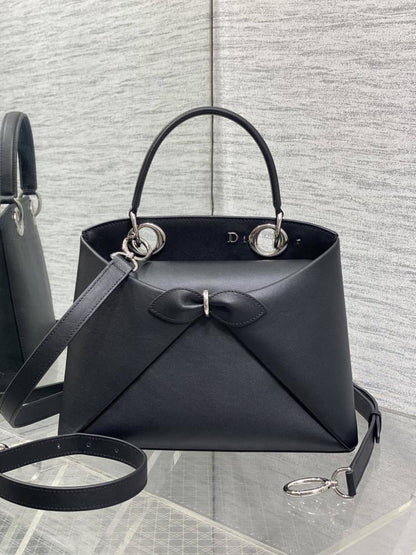Silver Top Handle Bag