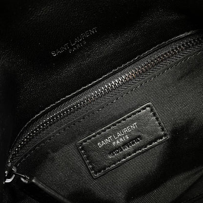 Embroidered Leather Shoulder Bag