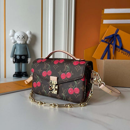 Modern Italian-Inspired Monogram Shoulder Bag