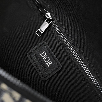 Modern Elegant Black Printed Leather Bag
