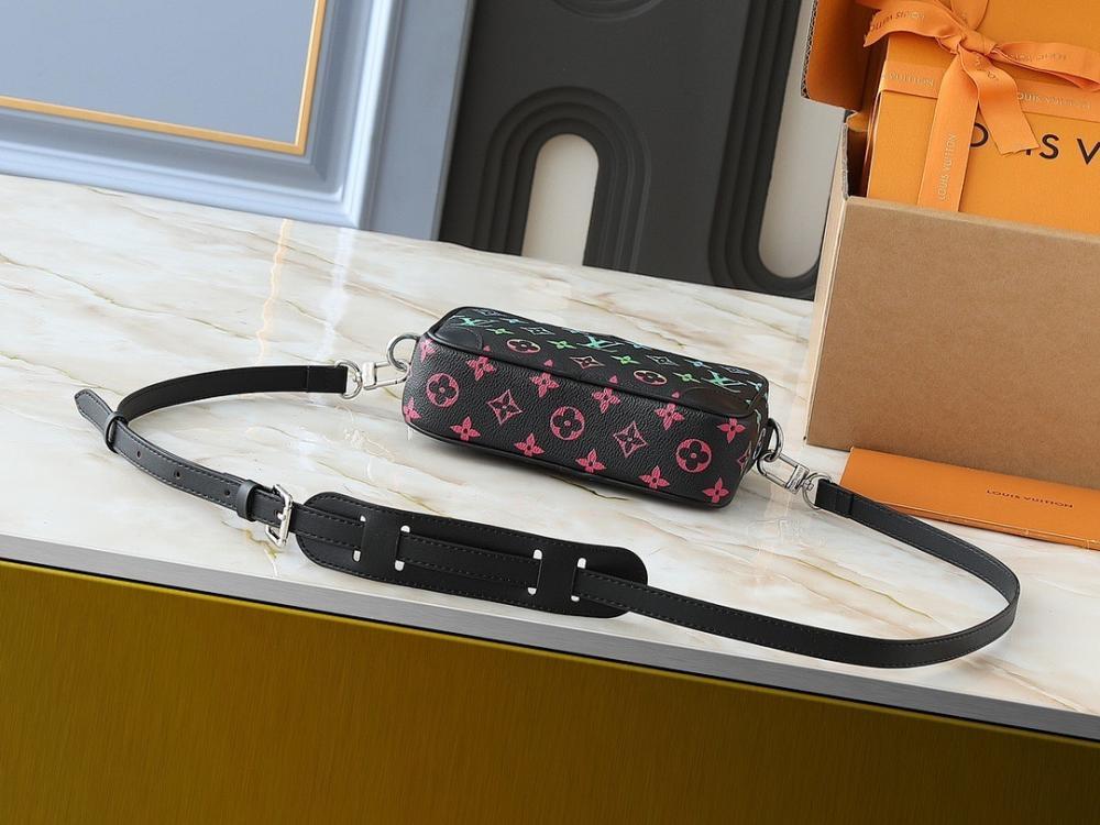 Alma Monogram Leather Shoulder Bag