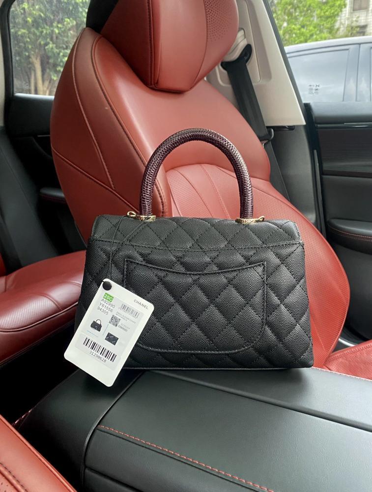 Leather Top Handle Bag