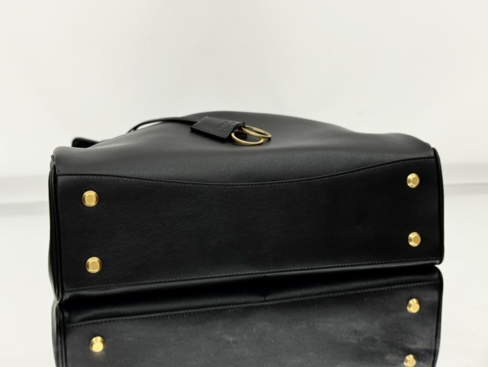 Luxury Leather Top Handle Bag