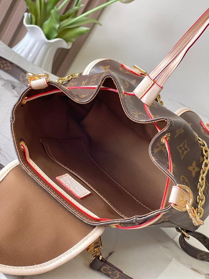 Stylish Refined Monogram Leather Crossbody Bag