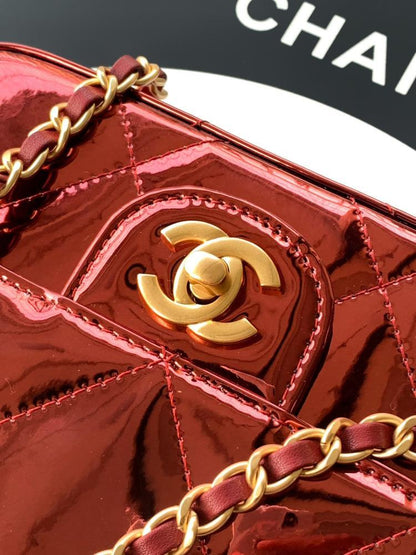 Gold Top Handle Bag
