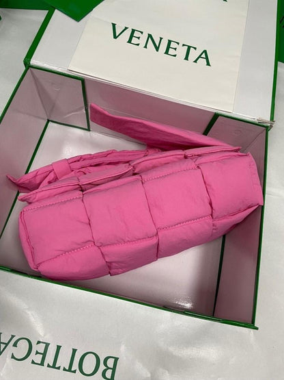 Italian-Inspired Luxury Woven Nylon Crossbody Bag