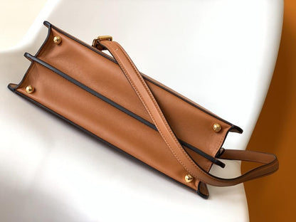 Leather Top Handle Bag