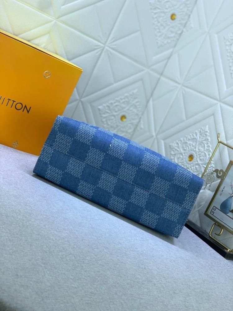 Modern Luxury Blue Denim Shoulder Bag