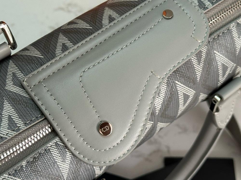 Modern Grey Quilted Leather Shoulder Bag