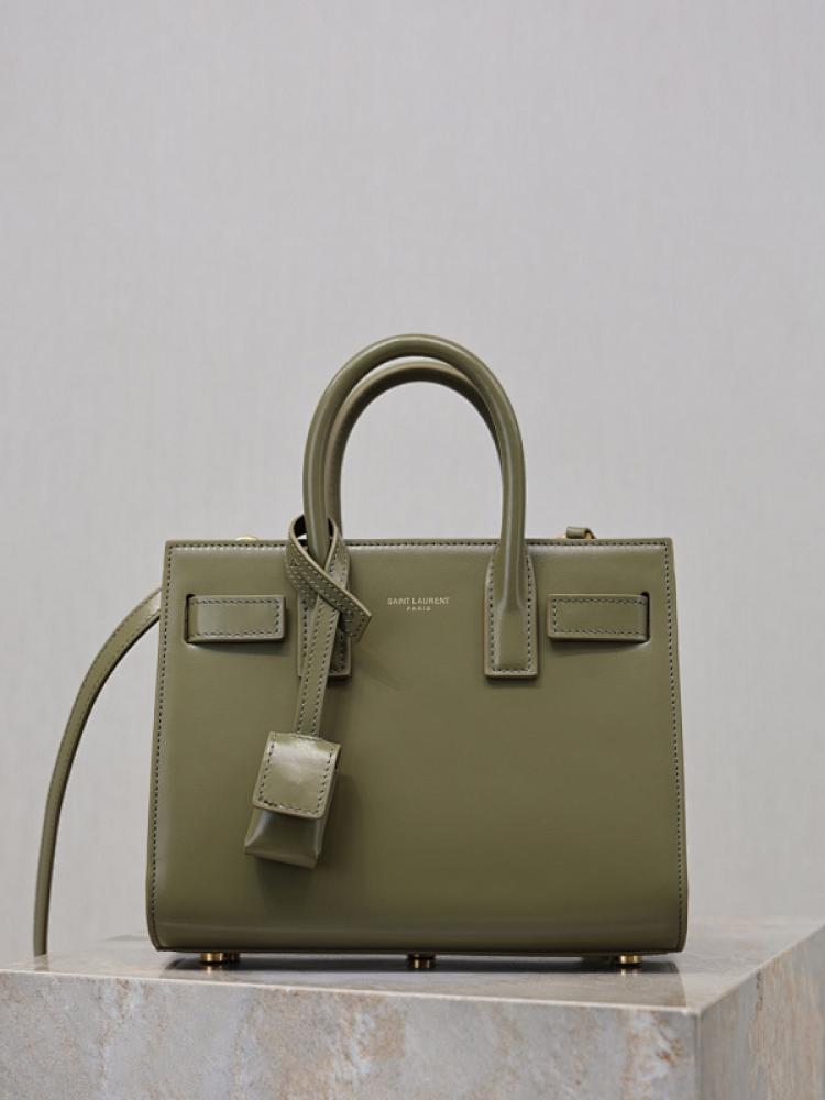 Leather Top Handle Bag
