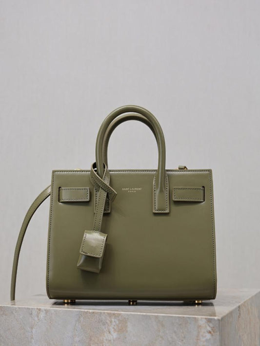 Leather Top Handle Bag
