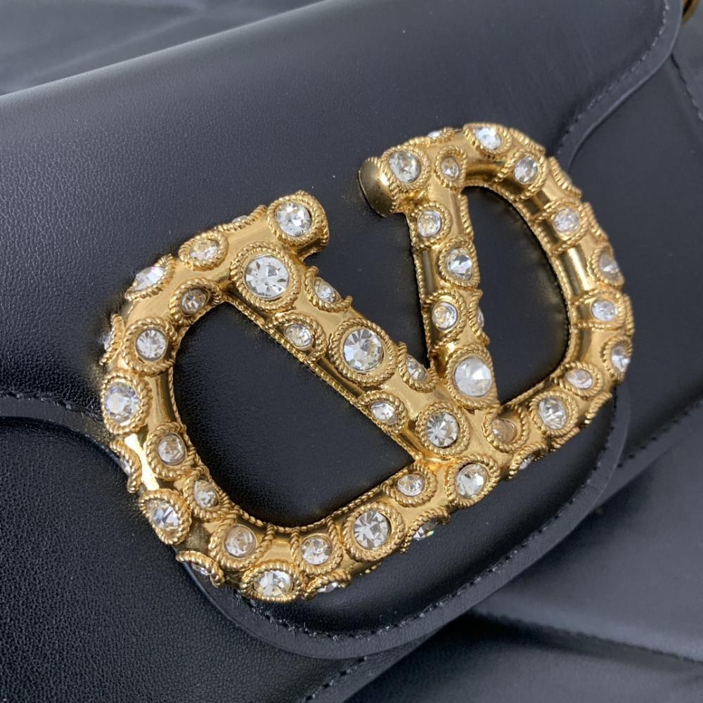 Crystal-Embellished Calfskin Wallet