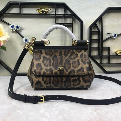 Birkin Printed Leather Shoulder Bag