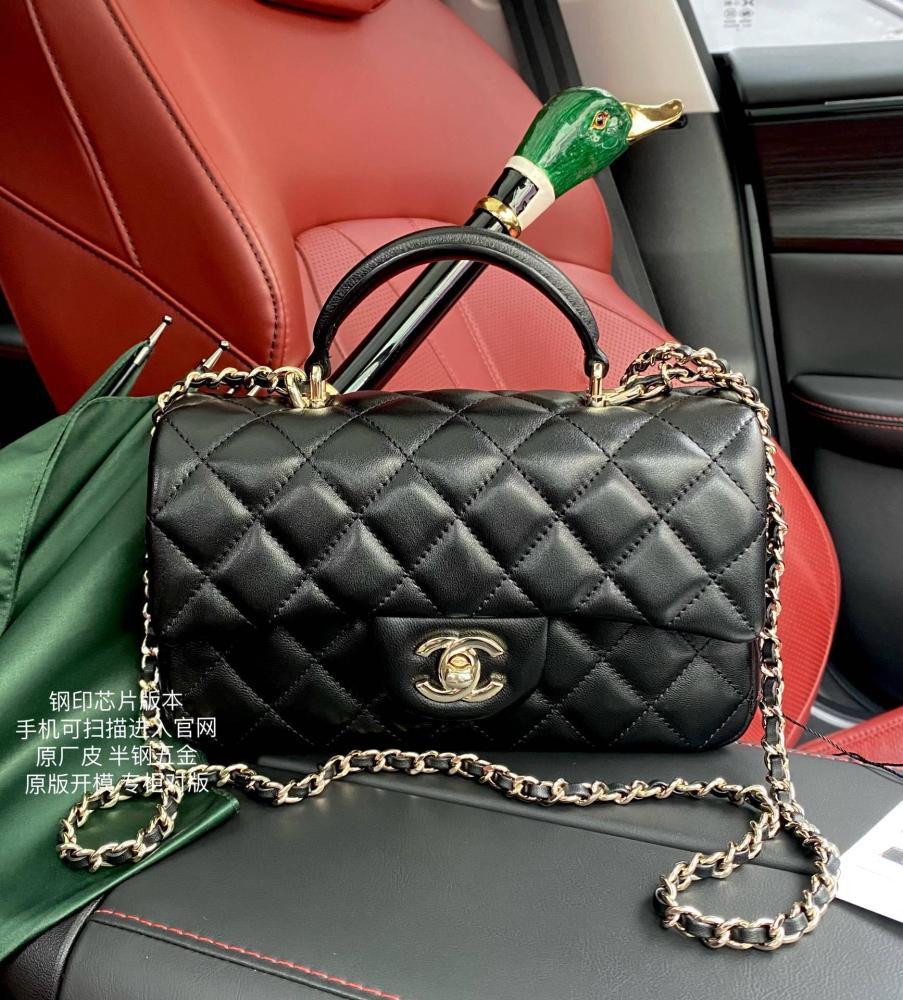 Leather Top Handle Bag