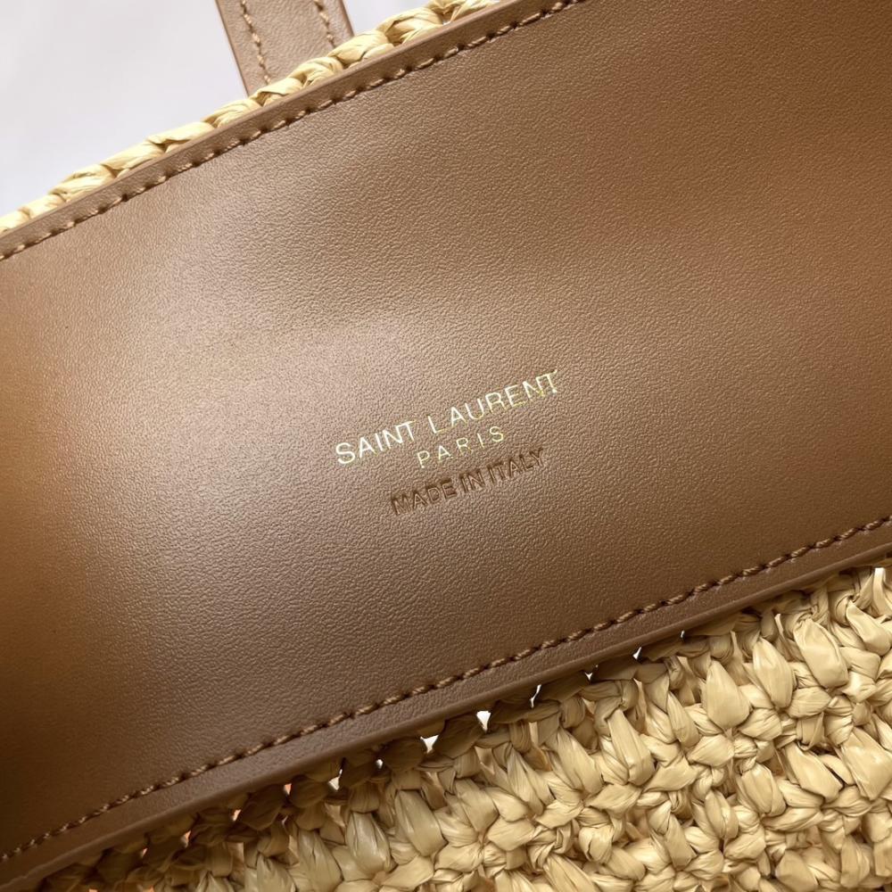 Woven Leather Bucket Bag