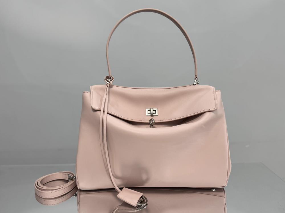 Leather Top Handle Bag
