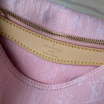 Diane Embroidered Denim Shoulder Bag