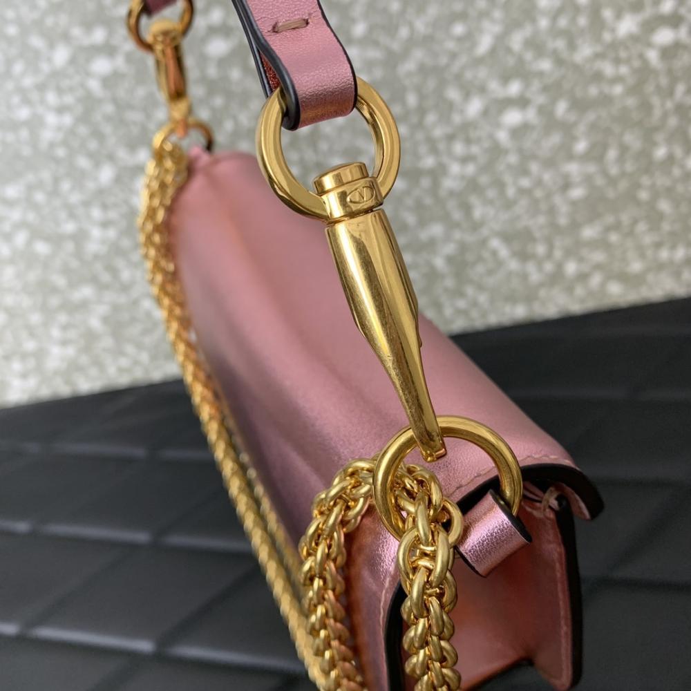 Crystal-Embellished Calfskin Wallet