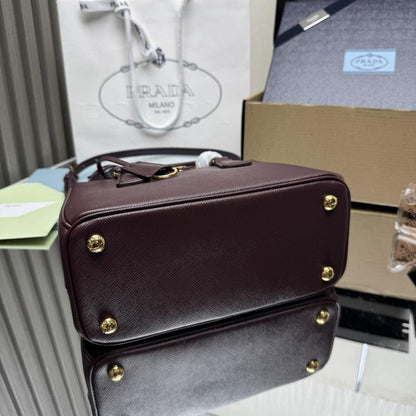 Classic Leather Top Handle Bag