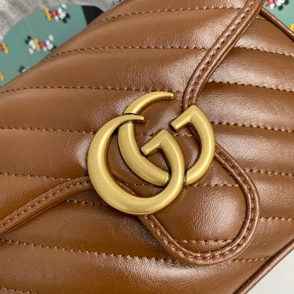 Alma Brown Quilted Leather Top Handle Bag