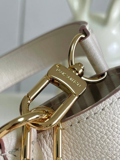 NeoNoe Monogram Leather Top Handle Bag
