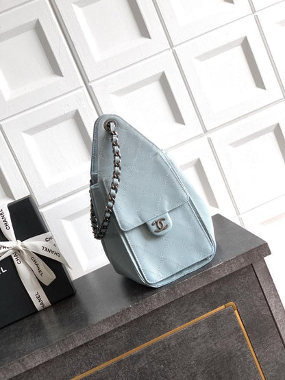 Gold Leather Bucket Bag
