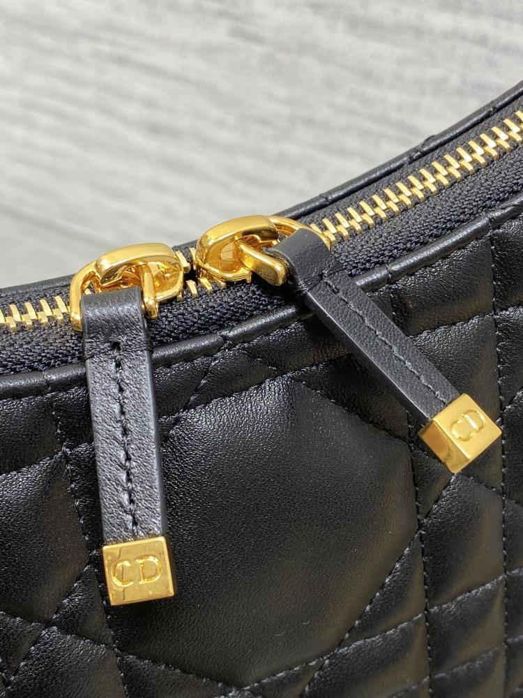 Embroidered Lambskin Shoulder Bag