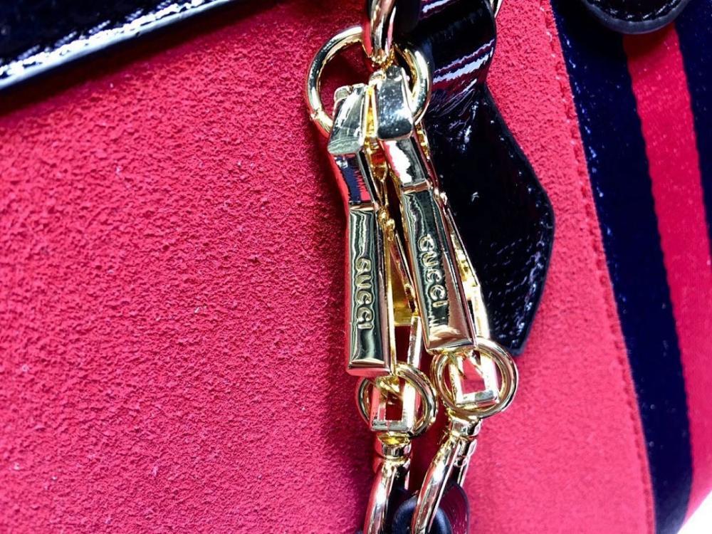 Alma Red Top Handle Bag