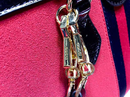 Alma Red Top Handle Bag