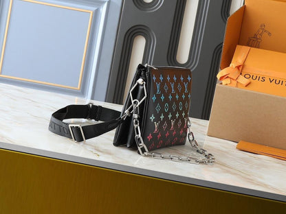Baguette Monogram Lambskin Shoulder Bag