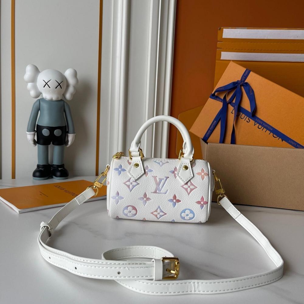 Speedy Monogram Leather Top Handle Bag