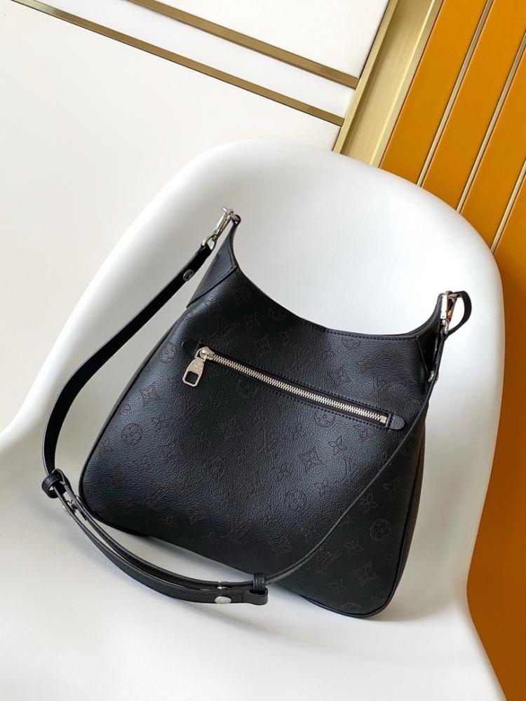 Modern Elegant Monogram Leather Shoulder Bag