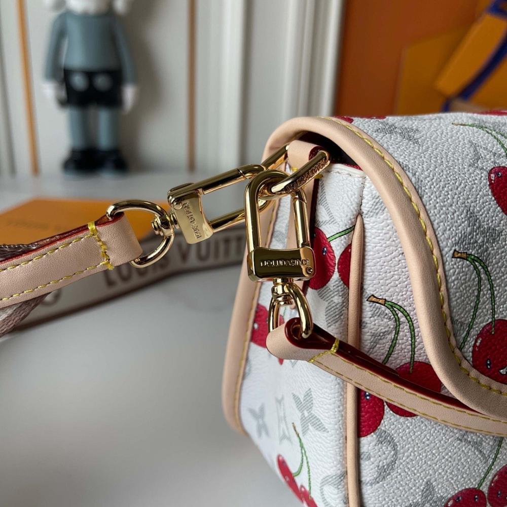 Diane Embroidered Leather Shoulder Bag