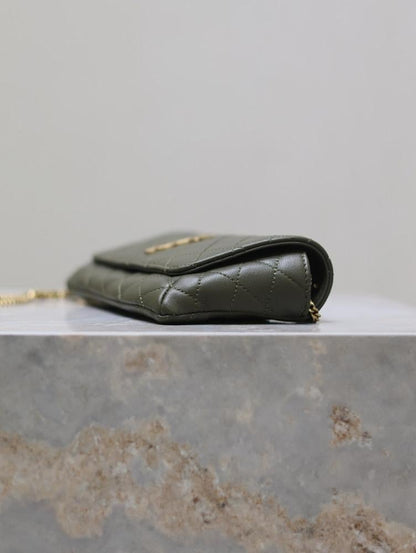 Modern Embroidered Lambskin Crossbody Bag