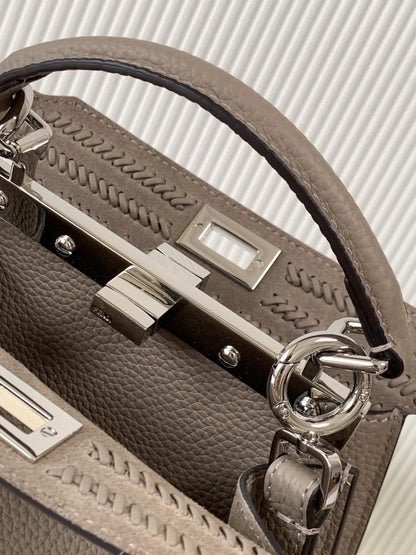Calfskin Top Handle Bag