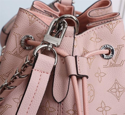 Modern Luxury Woven Calfskin Bucket Bag