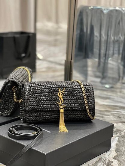 Alma Woven Leather Shoulder Bag